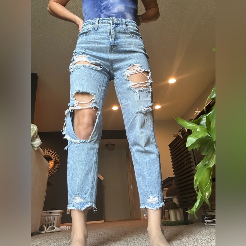 High rise mom jeans